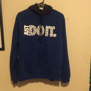 Blue hoodie